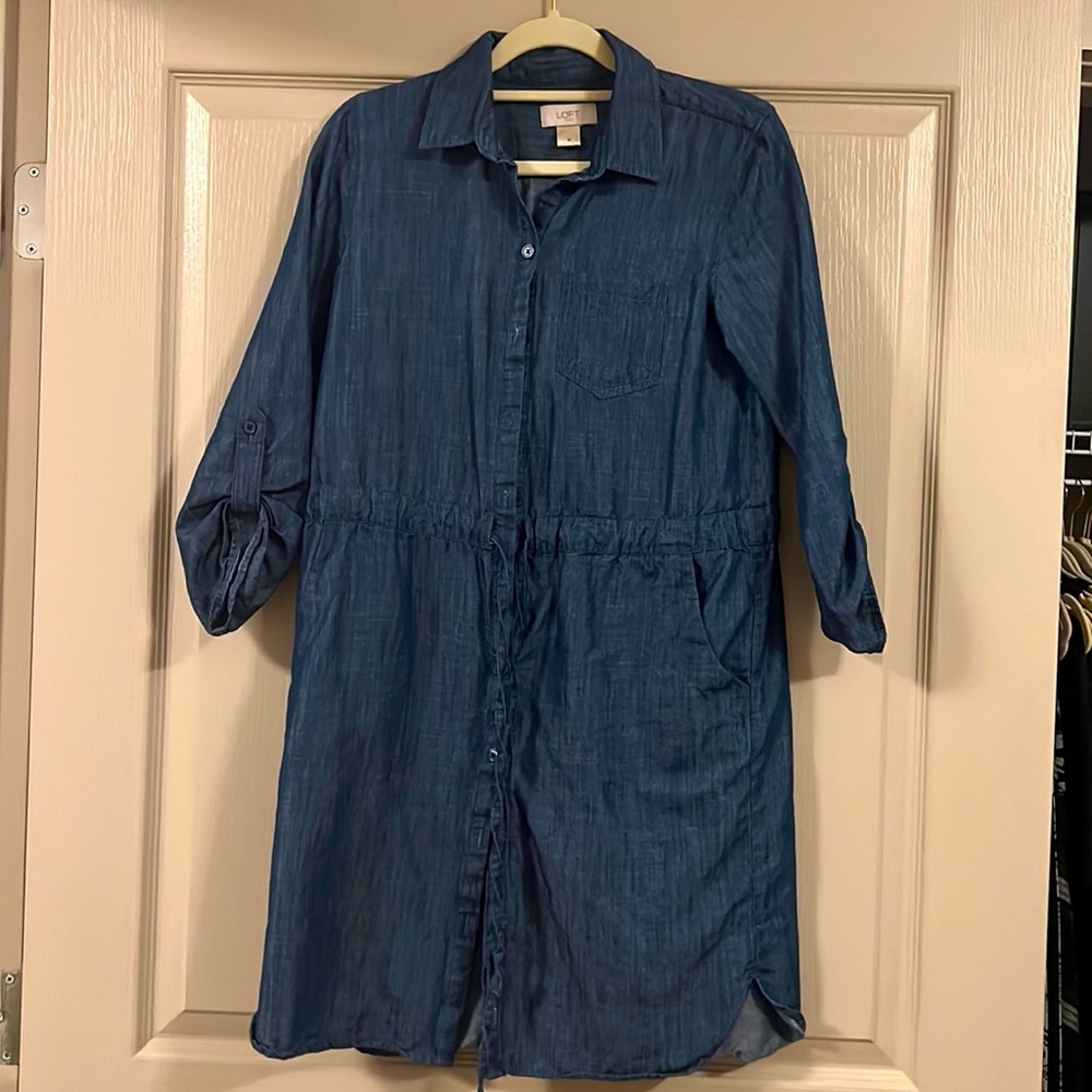 Denim Loft button up dress